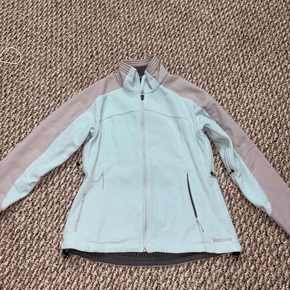 Eastern Mountain Sports Light Blue and Gray Ski Jacket